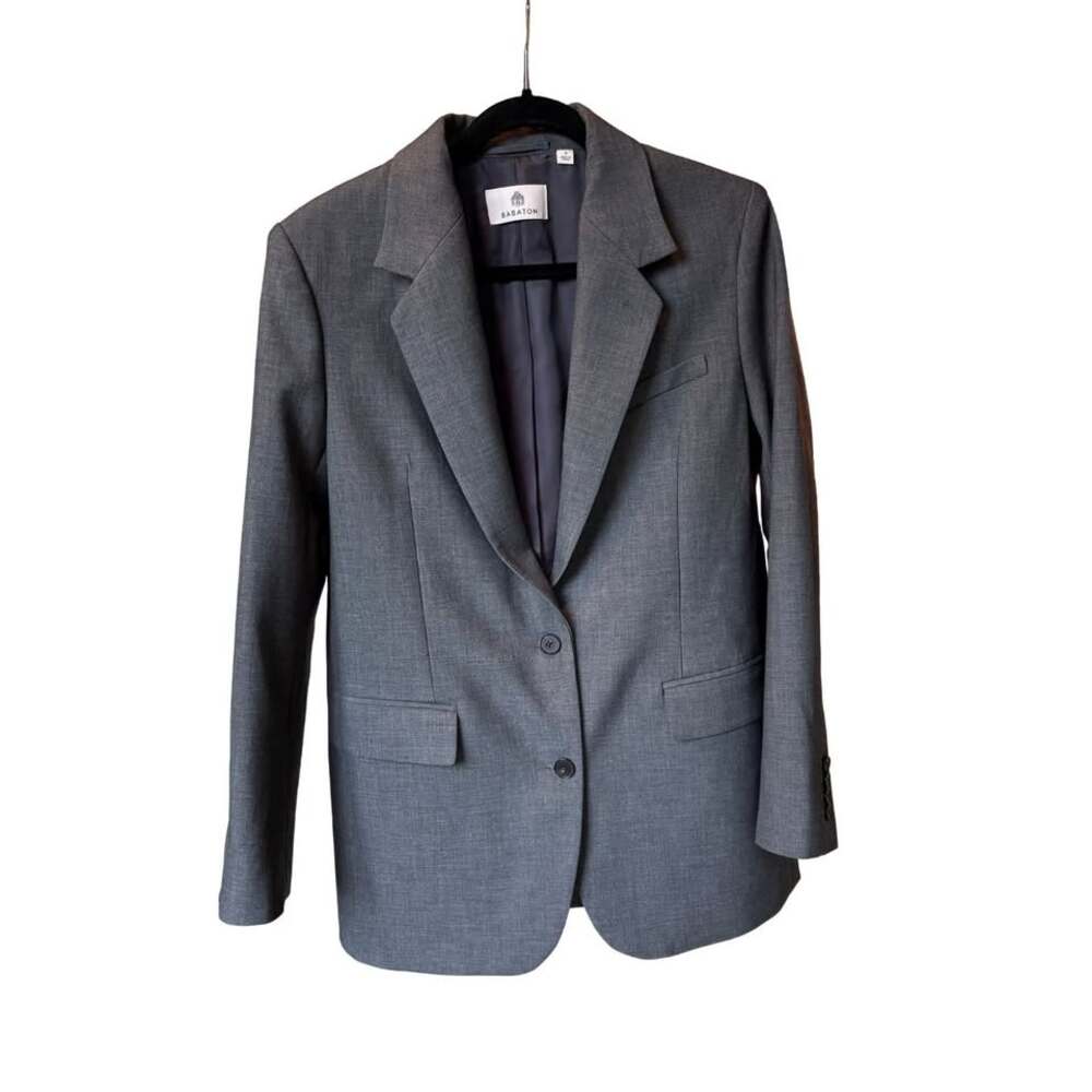 Babaton Aritzia New Agency Blazer Relaxed single-breasted blazer Heather Dark Gr